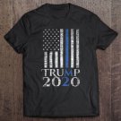 Tadostore Womens Thin Blue Line Trump 2020 American Flag Police Usa Election Tee Shirt