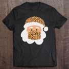 Tadostore Santa Wearing Mask - Santa Quarantine Christmas - Leopard Tee Shirt