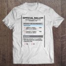 Tadostore Mail-In Ballot (Male In Ballot) Funny Pun Halloween Costume Tee Shirt
