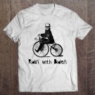 Tadostore Ridin With Biden Sunglasses Biden On A Bicycle Raglan Baseball Tee Shirt
