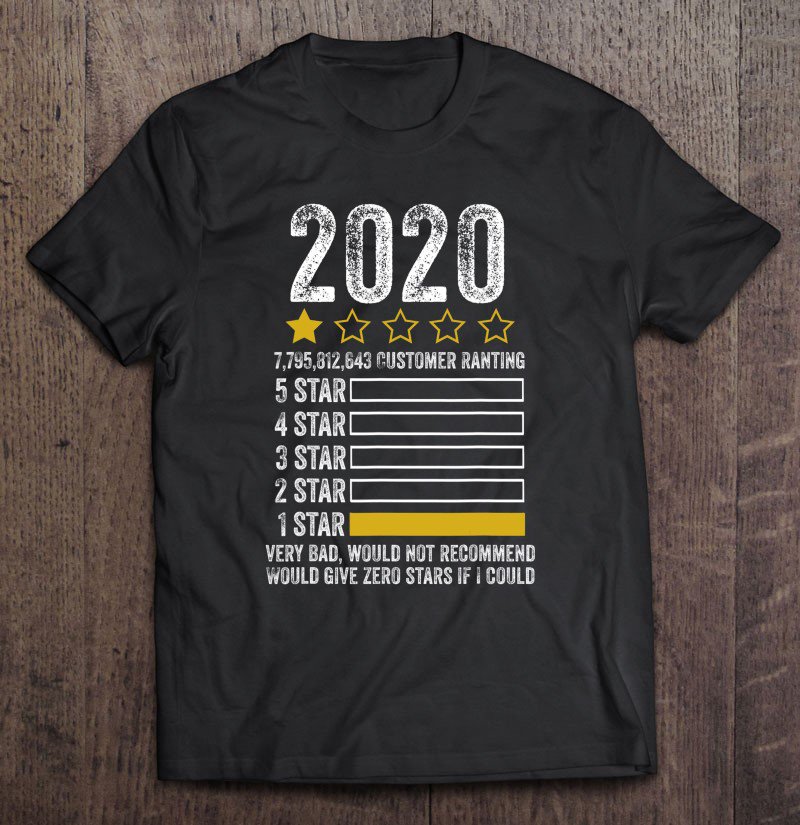 Tadostore 2020 Very Bad Would Not Recommend - One Star Review Funny Tee Shirt