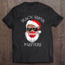 Tadostore African American Santa Face Mask Black Matters Christmas Tee Shirt