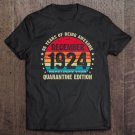 Tadostore 96 Years Old Bday Vintage December 1924 Quarantine Edition Tee Shirt