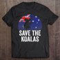Tadostore Save The Koalas Retro Sunset - Australia Flag Koala Lovers Tee Shirt