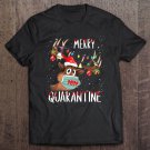 Tadostore Merry Quarantine Christmas 2020 Reindeer Mask Pajamas Family Tee Shirt