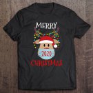 Tadostore Merry Christmas 2020 Rudolph Reindeer In Mask Holiday Tee Shirt