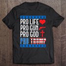 Tadostore Women Men Pro Life Gun God Trump 2020 Election Campaign Tee Shirt