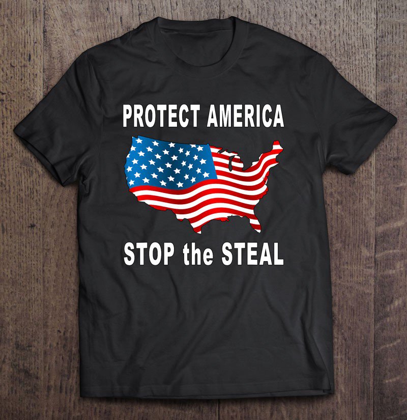 Tadostore Protect America Stop The Steal Voter Fraud Trump 2020 Ver2 Tee Shirt
