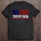 Tadostore Trump 2020 Supporter Voter Gift Vintage American Flag Name Tee Shirt