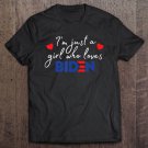 Tadostore I'm Just A Girl Who Loves Joe Biden Anti-Trump Protest Tee Shirt