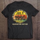 Tadostore 30 Years Being Awesome July 1990 Quarantine Edition Tee Shirt