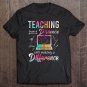 Tadostore Teaching From A Distance Proud Virtual Teacher Quote Zip Tee Shirt