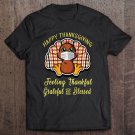 Tadostore Thankful Grateful Blessed Thanksgiving Gift Turkey Face Mask Tee Shirt
