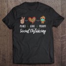 Tadostore Peace Love Merry Christmas 2020 Quarantine Gingerbread Mask Tee Shirt
