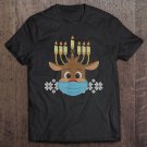 Tadostore Funny Hanukkah Menorah Reindeer Ugly Sweater Gift Tee Shirt