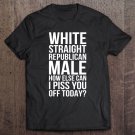 Tadostore Funny White Straight Republican Male Republican Pro Trump Tee Shirt