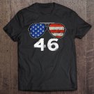 Tadostore 46 Joe Biden 2024 American President Funny Sunglasses Flag Tee Shirt