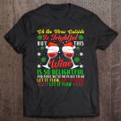 Tadostore Wine Christmas Quarantine 2020. Wine Glass Social Distancing Tee Shirt