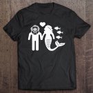 Tadostore Love Of Mermaid And Diver For Love Mermaid Tee Shirt