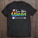 Tadostore Matching Lesbian Couple Gift Her Queen Girlfriend Pride Lgbt Zip Tee Shirt