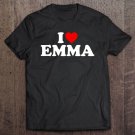 Tadostore I Love Emma - Heart Tee Shirt