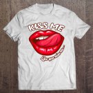 Tadostore Red Lips Kiss Me Cherry Lips Valentines Day Tshirt For Women Tee Shirt