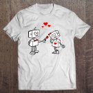 Tadostore Valentines Day Shirt Robots Couple Love Story Tee Shirt