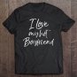 Tadostore Womens Cute Girlfriend Gift From Boyfriend I Love My Hot Boyfriend V-Neck Tee Shirt