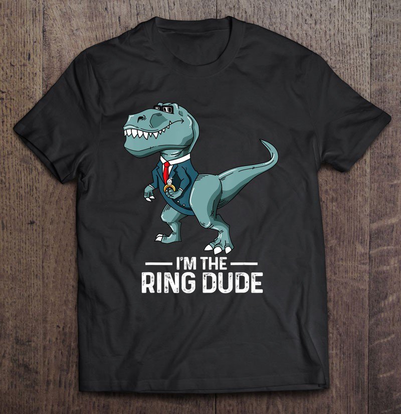 Tadostore Boys Ring Bearer T-Rex Dinosaur Wedding Party Gift Outfit Tee Shirt