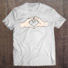 Tadostore Hands Making Heart Shape Love Sign Language Valentine's Day Tee Shirt