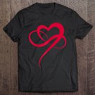 Tadostore Womens Polyamory Symbol Shirt Love Heart Infinity Partnership Tee Shirt
