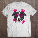 Tadostore Border Collie Valentines Day Shirt Heart Dog Lover Gift Tee Shirt