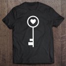 Tadostore Lock And Key Couples Matching Costume - Key With Heart Tee Shirt