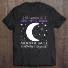 Tadostore I Love Someone To The Moon & Back Crohn's Disease Awareness Tee Shirt