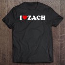 Tadostore Womens I Love Zach - Heart Tee Shirt