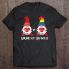 Tadostore Womens Valentine's Gay Pride Month Rainbow Gnome Gift Lgbqt Tee Shirt
