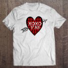 Tadostore Valentine's Day Red Buffalo Plaid Love Heart Top Her Tee Shirt