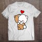 Tadostore Milk Mocha Bear Safe In His Arms Love Hug Kiss Valentines Tee Shirt