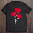 Tadostore Red Heart Balloons Tee Shirt