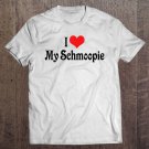 Tadostore Womens I Love Red Heart My Schmoopie Boyfriend Girlfriend Lovers Tee Shirt