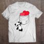 Tadostore Valentine's Day Cute Panda Heart I Love You Her Women Kids Tee Shirt