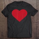 Tadostore Cute Heart Valentines Day Vintage Distressed Red Tee Shirt