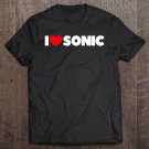 Tadostore I Love Sonic Tee Shirt