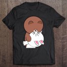 Tadostore Cute Brown Bear Cony Bunny Rabbit Lovers Love Romantic Kiss Tee Shirt