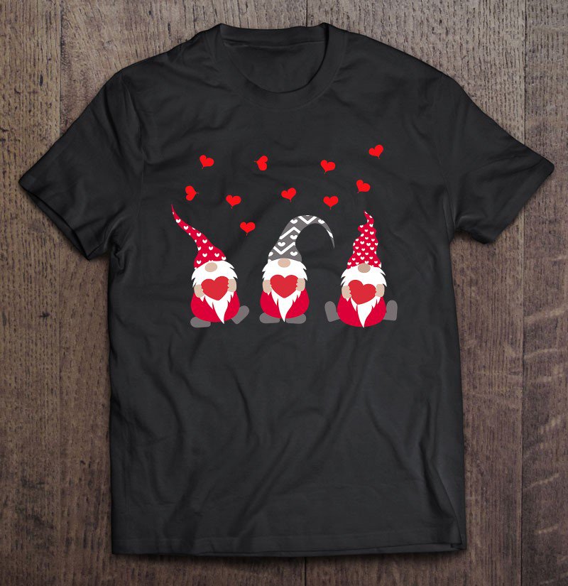 Tadostore Heart Gnome Valentine's Day Couple Matching Boys Girls Kids Tee Shirt