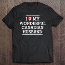 Tadostore I Love My Wonderful Canadian Husband Flag Heart Tee For Wife Tee Shirt