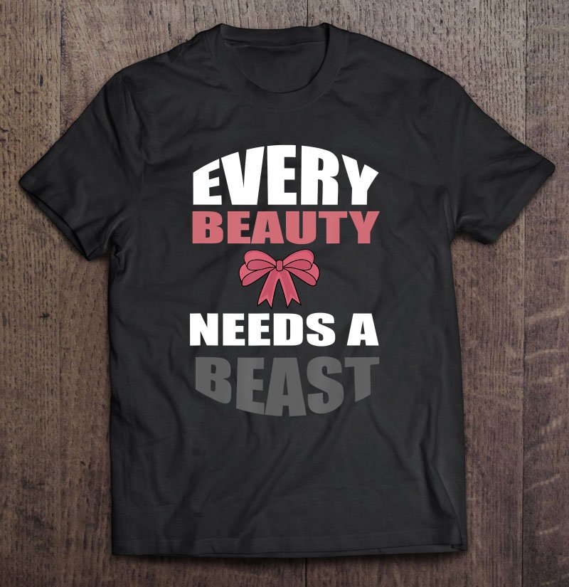 Tadostore Matching Set Beauty Beast Couples Shirt Love Valentine's Day Tee Shirt