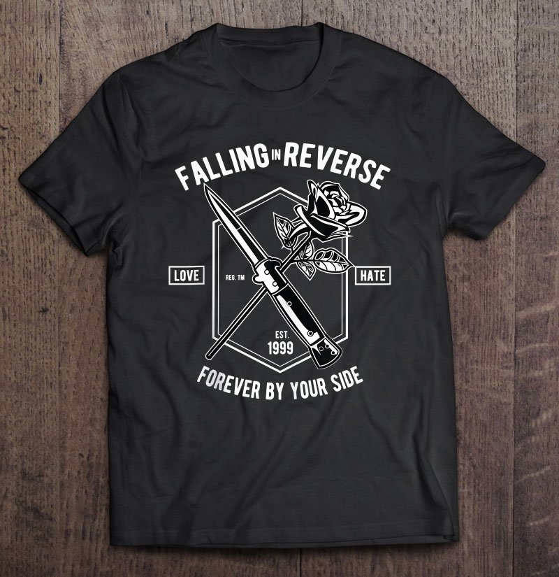 Tadostore Falling In Reverse Love Hate Forever By Your Side Tank Top Tee Shirt