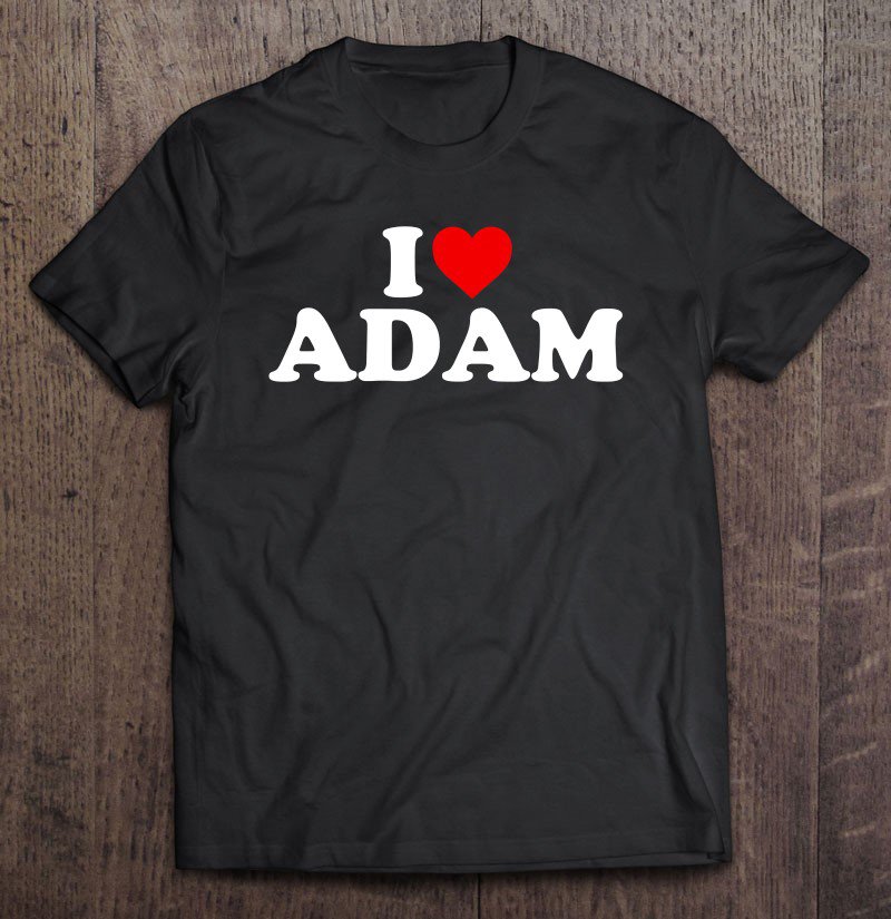 Tadostore I Love Adam - Heart Tee Shirt
