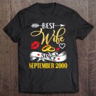 Tadostore Womens 20Th Wedding Anniversary Shirts Best Wife Since 2000 Ver2 Tee Shirt